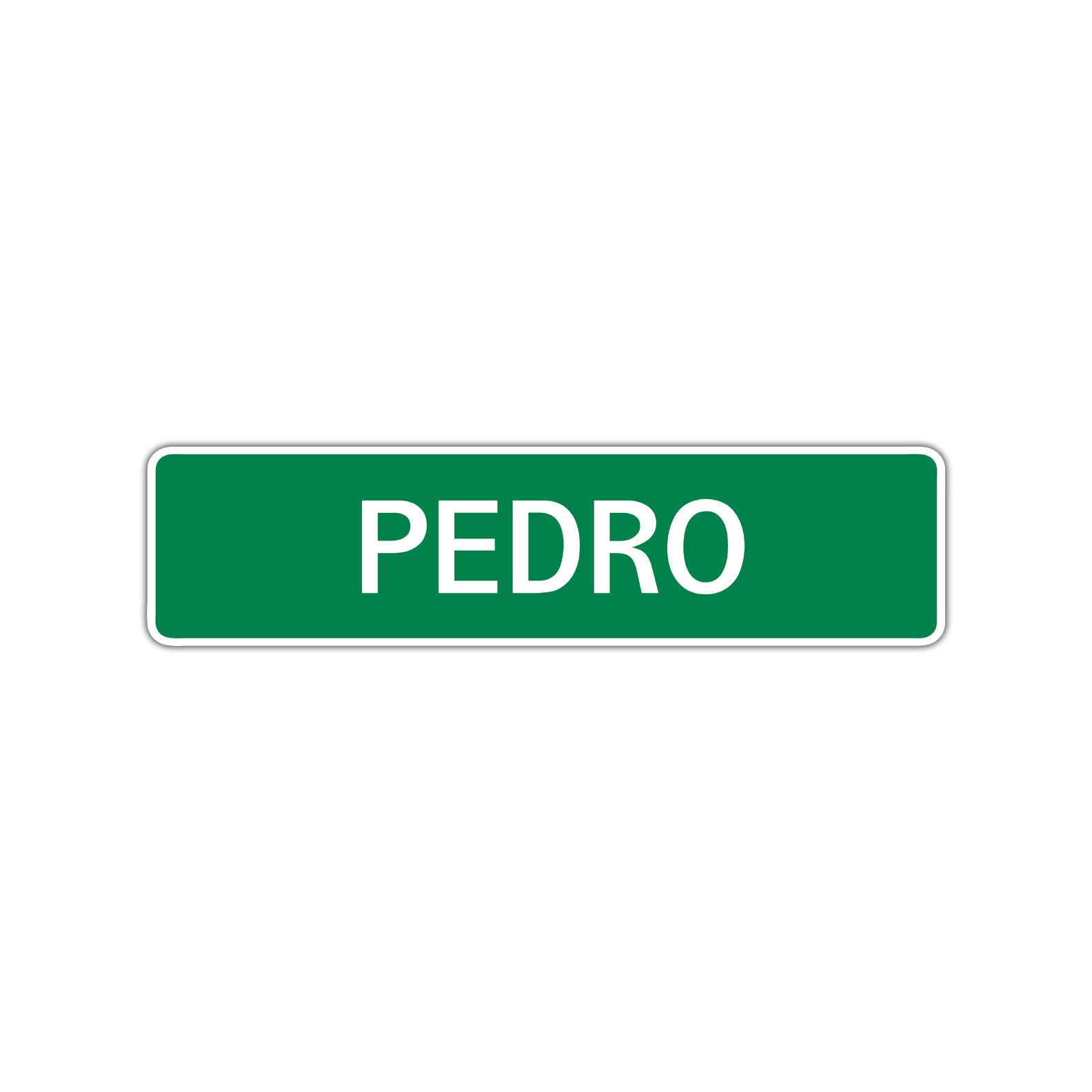 Pedro Street Sign Children Name Room Plate