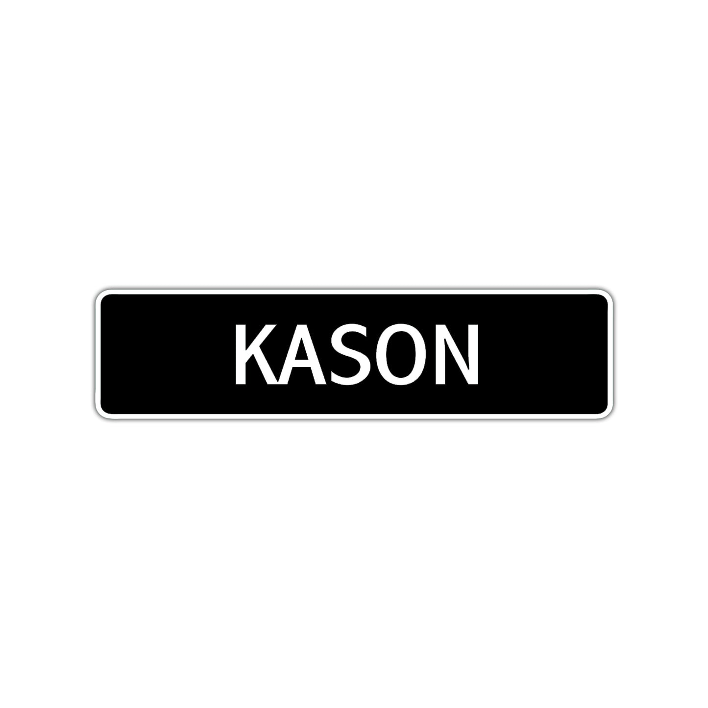 Kason Street Sign Children Name Room Plate