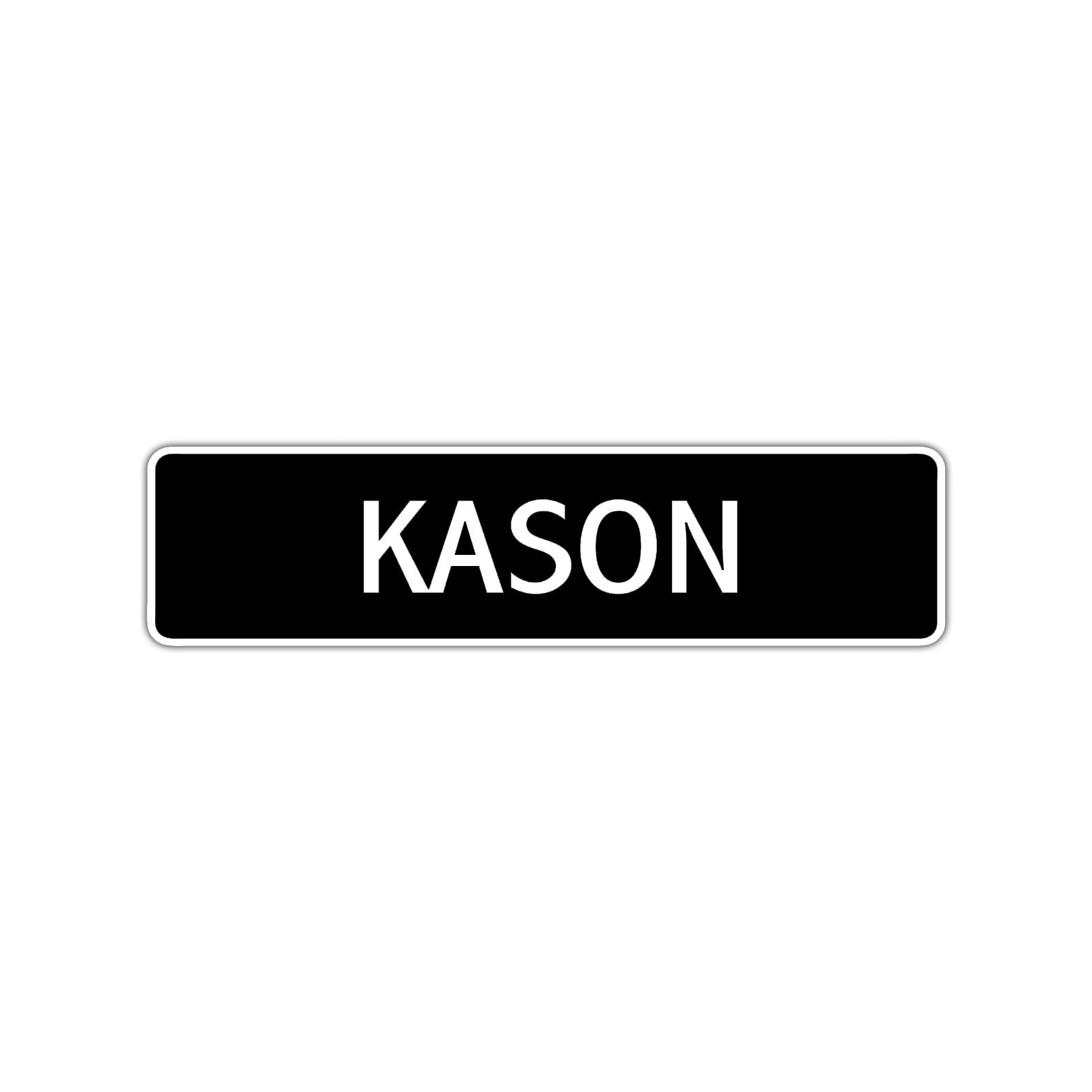Kason Street Sign Children Name Room Plate