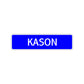 Kason Street Sign Children Name Room Plate