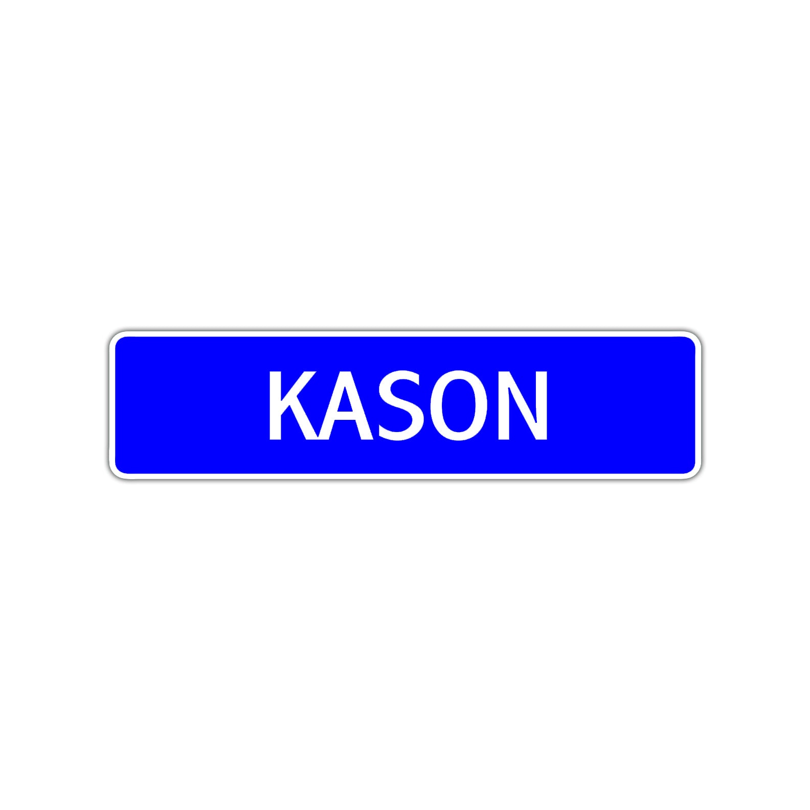 Kason Street Sign Children Name Room Plate