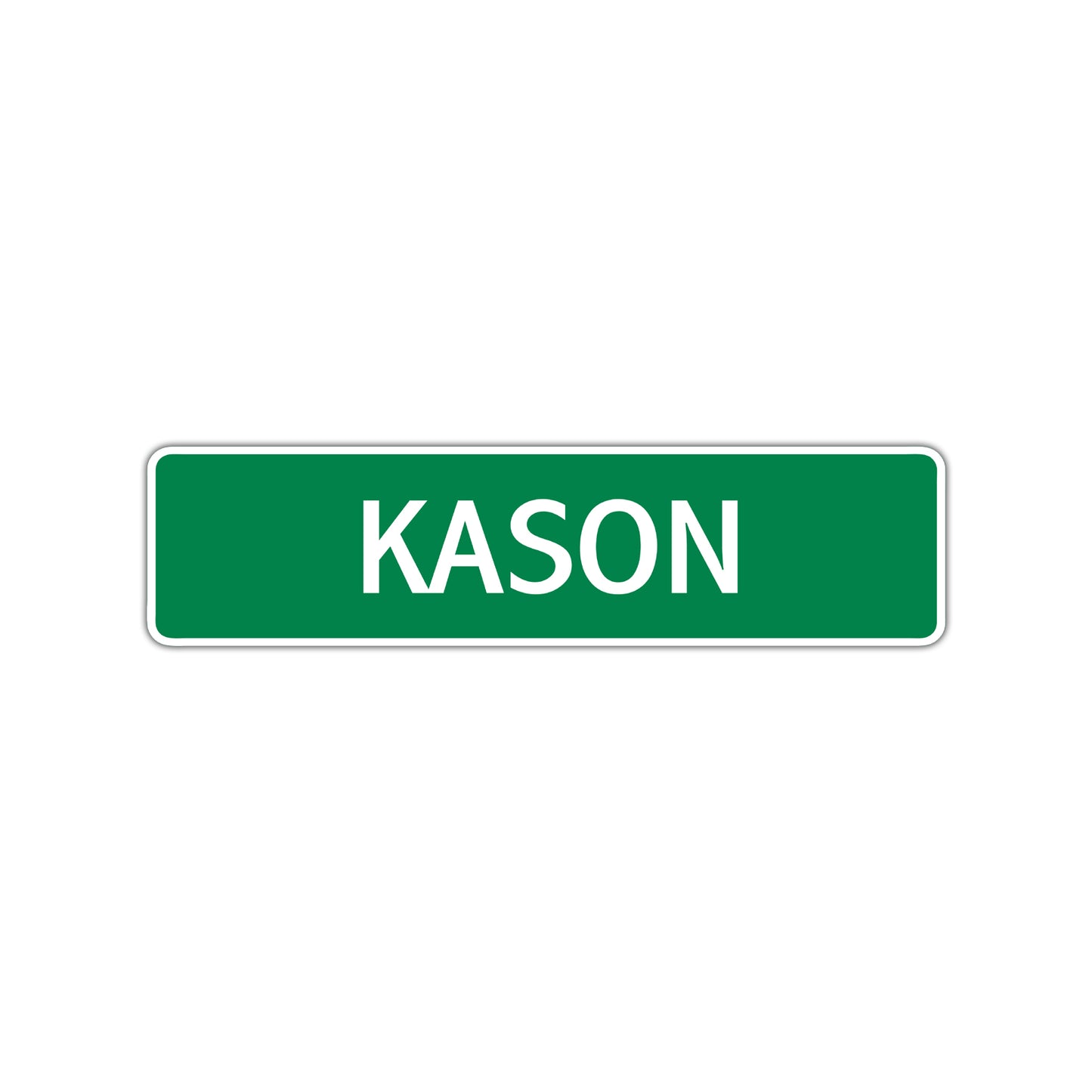 Kason Street Sign Children Name Room Plate