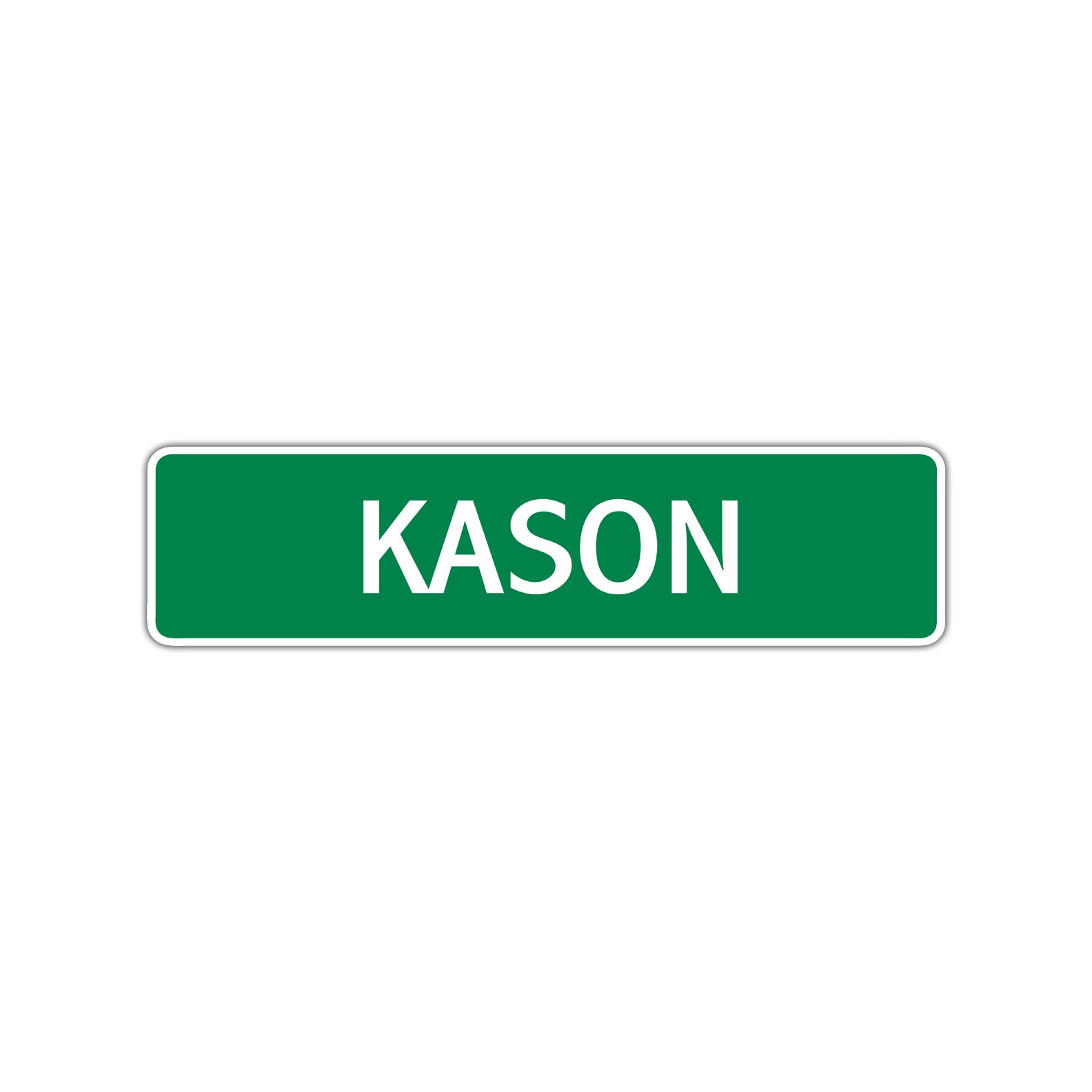 Kason Street Sign Children Name Room Plate
