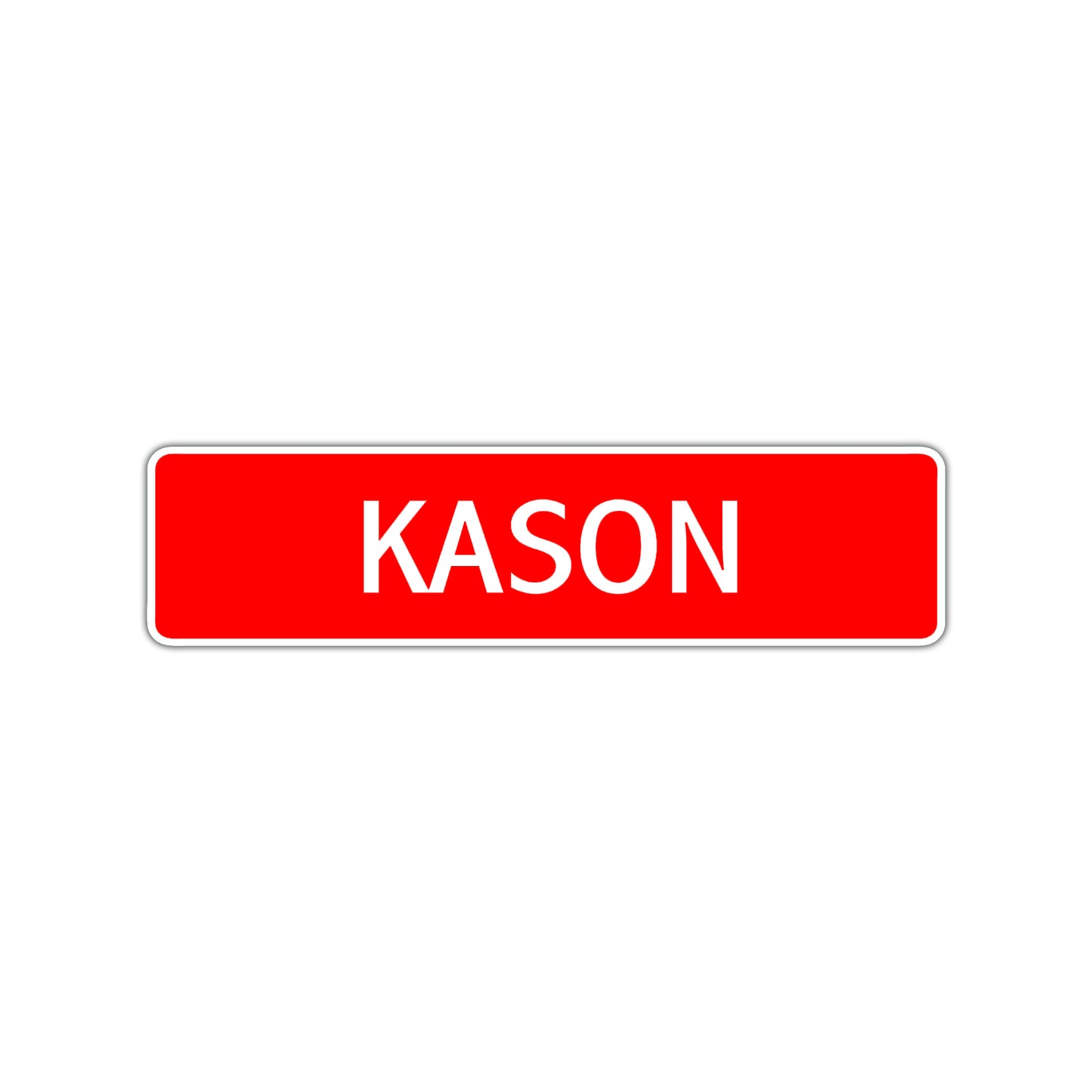 Kason Street Sign Children Name Room Plate