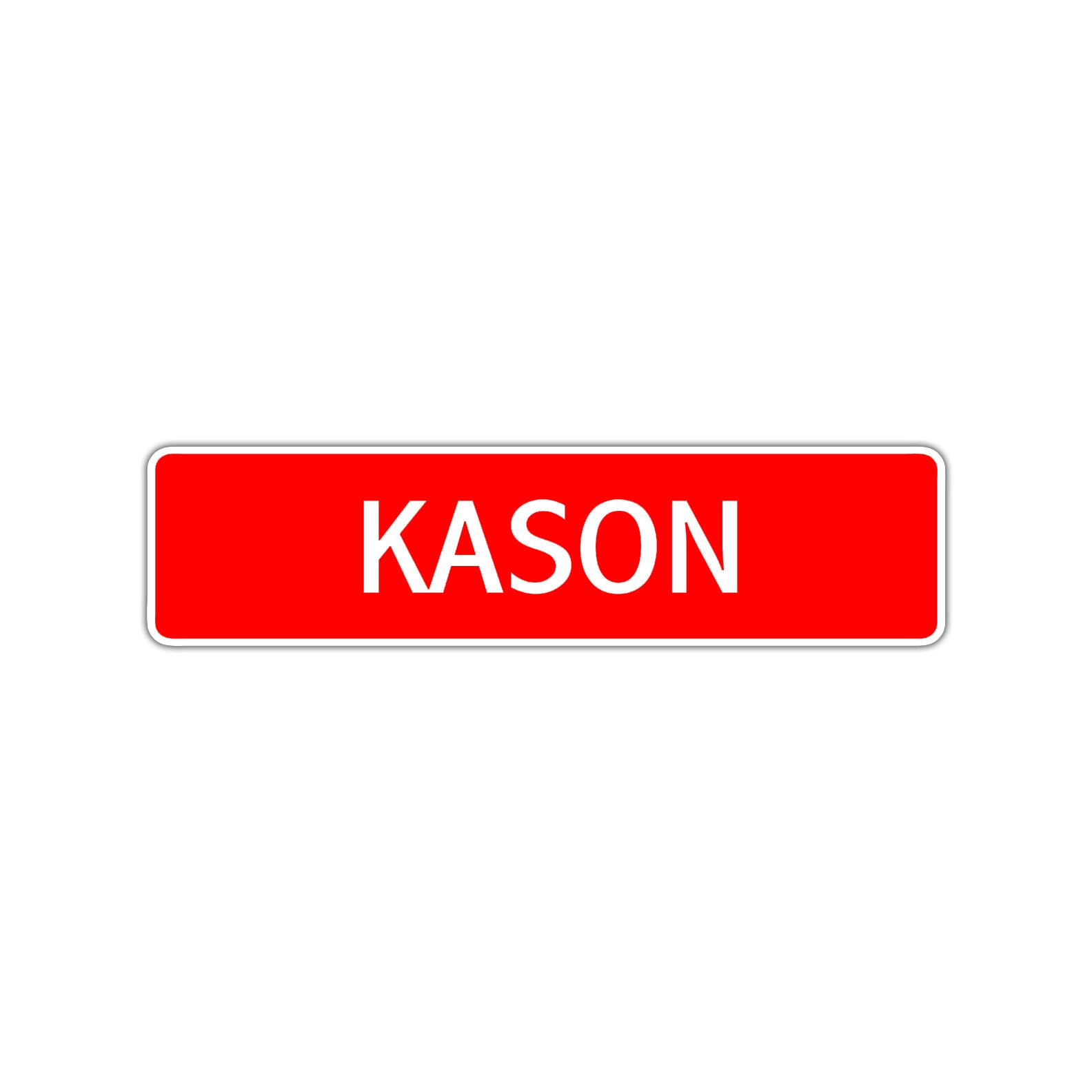 Kason Street Sign Children Name Room Plate