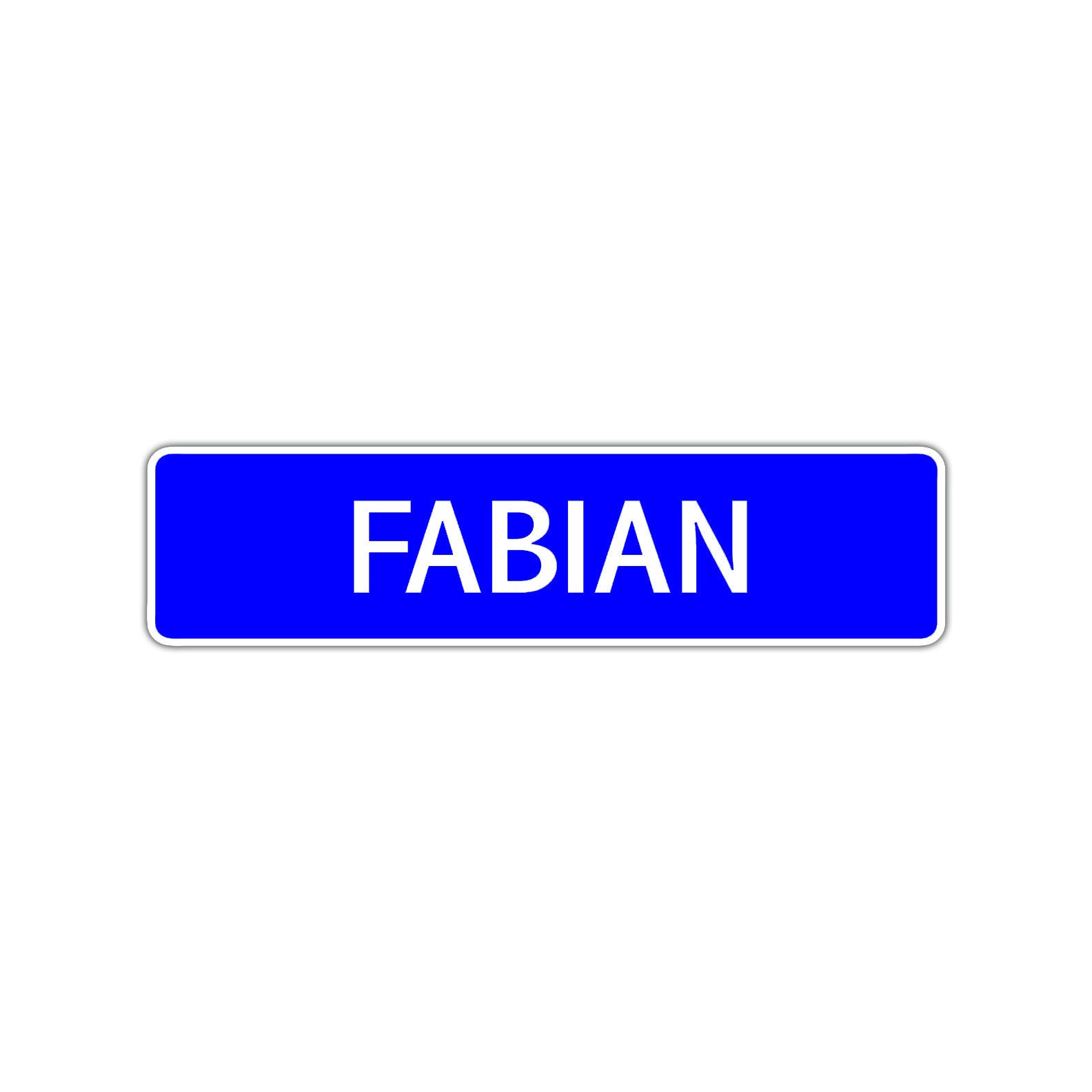 Fabian Street Sign Children Name Room Plate