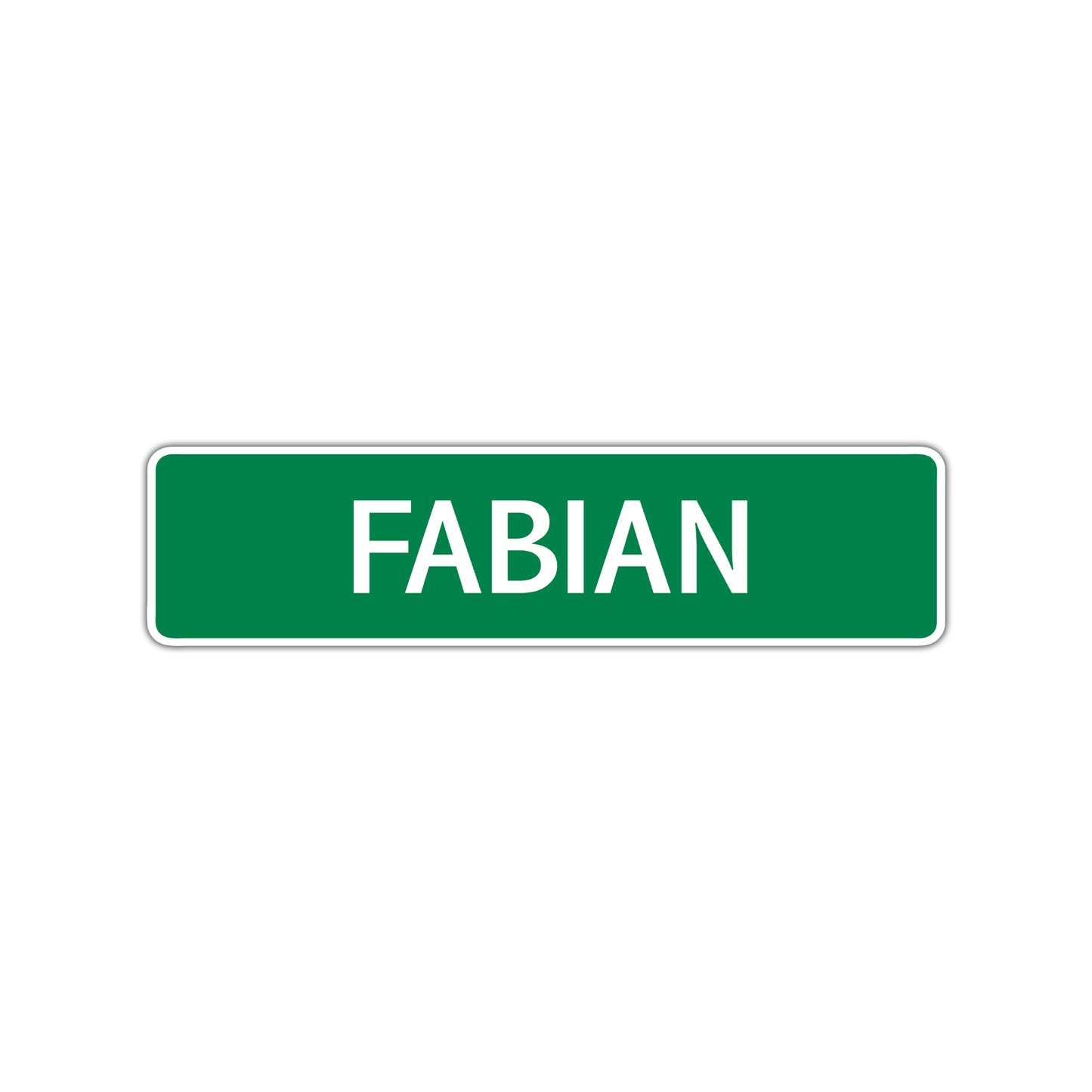 Fabian Street Sign Children Name Room Plate