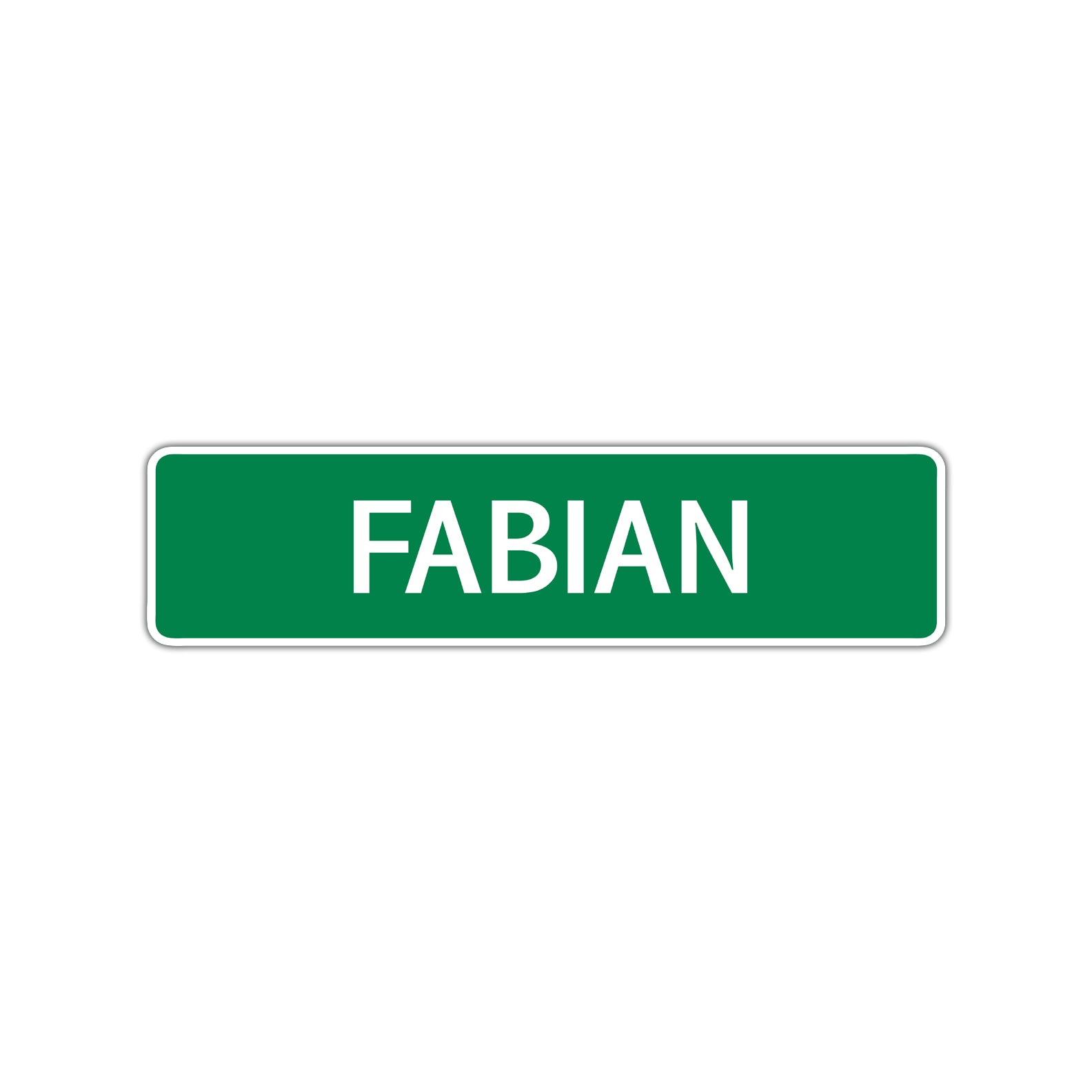 Fabian Street Sign Children Name Room Plate
