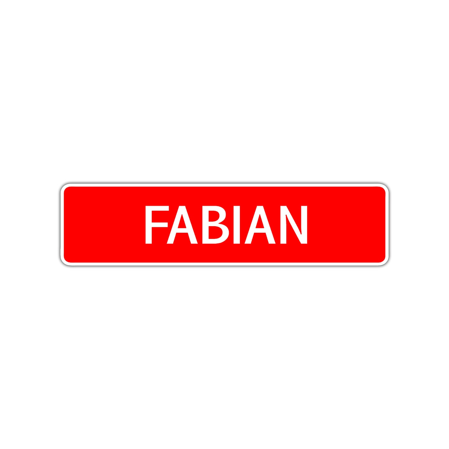 Fabian Street Sign Children Name Room Plate