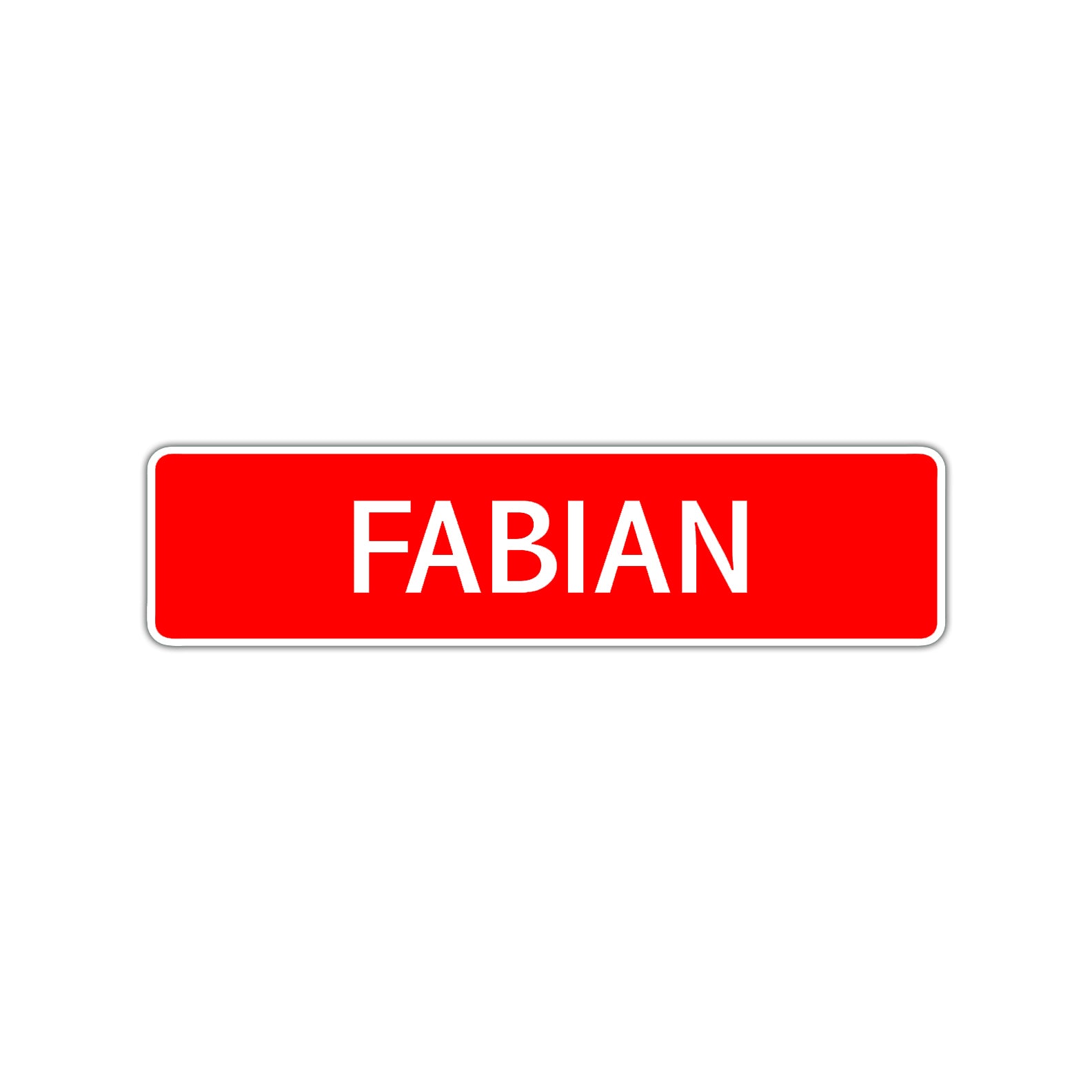 Fabian Street Sign Children Name Room Plate