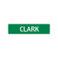 Clark Street Sign Children Name Room Plate