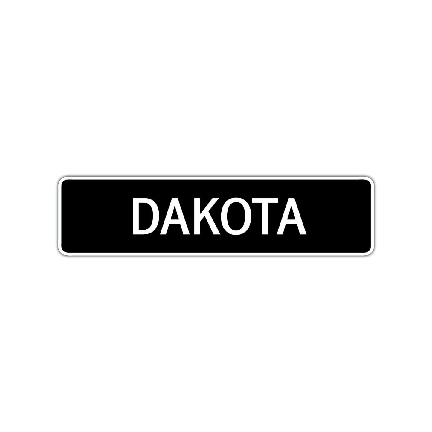 Dakota Street Sign Children Name Room Plate