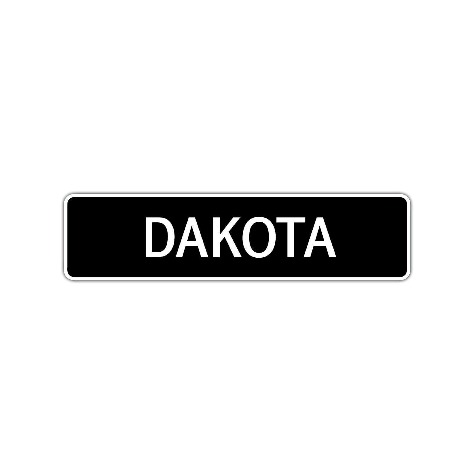 Dakota Street Sign Children Name Room Plate