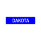 Dakota Street Sign Children Name Room Plate
