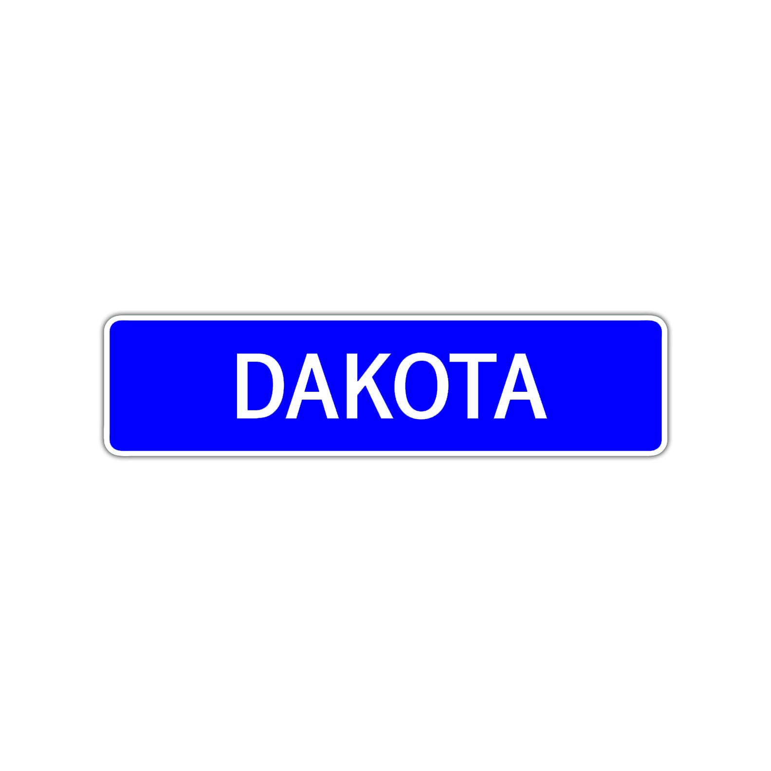 Dakota Street Sign Children Name Room Plate