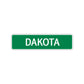 Dakota Street Sign Children Name Room Plate