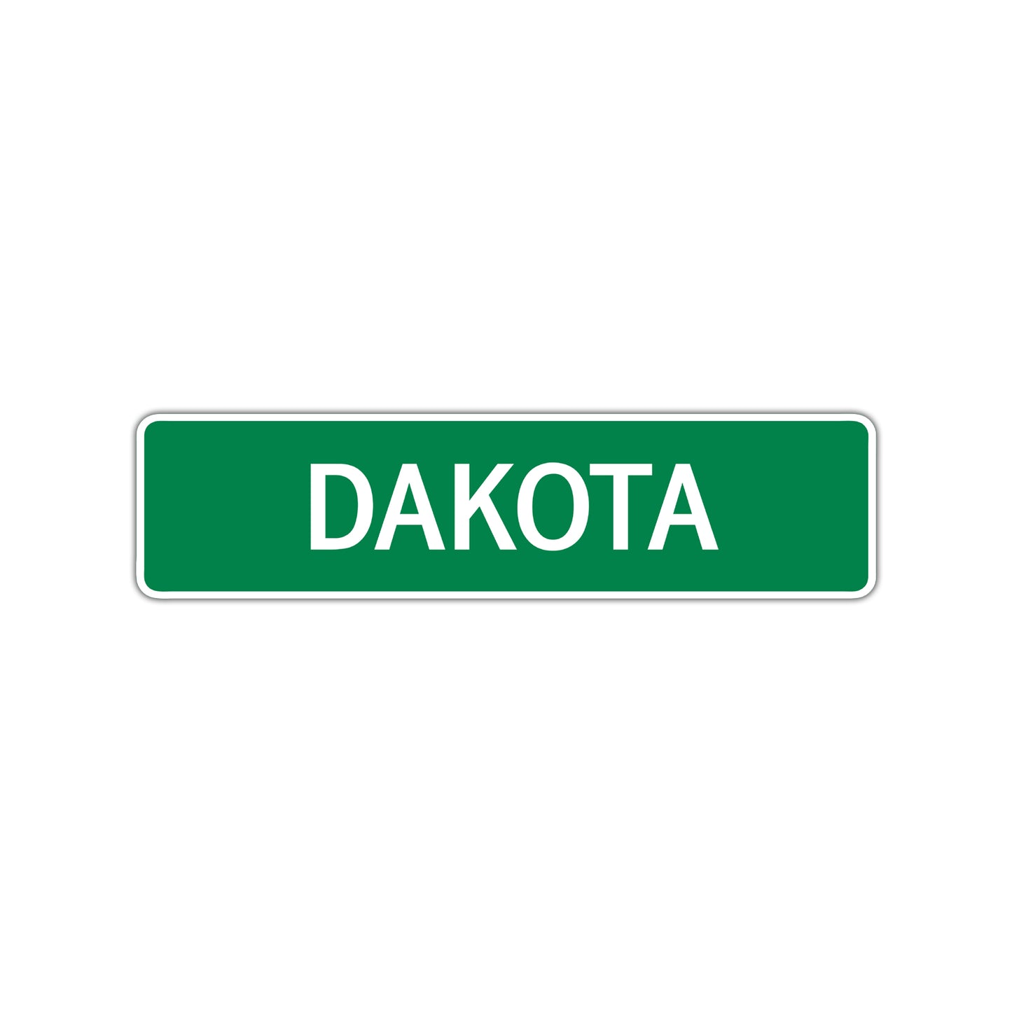 Dakota Street Sign Children Name Room Plate