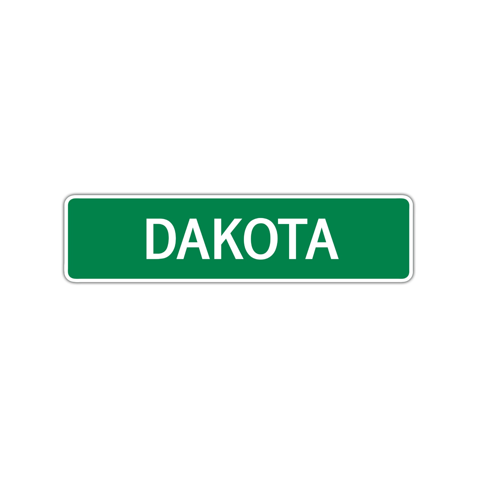 Dakota Street Sign Children Name Room Plate
