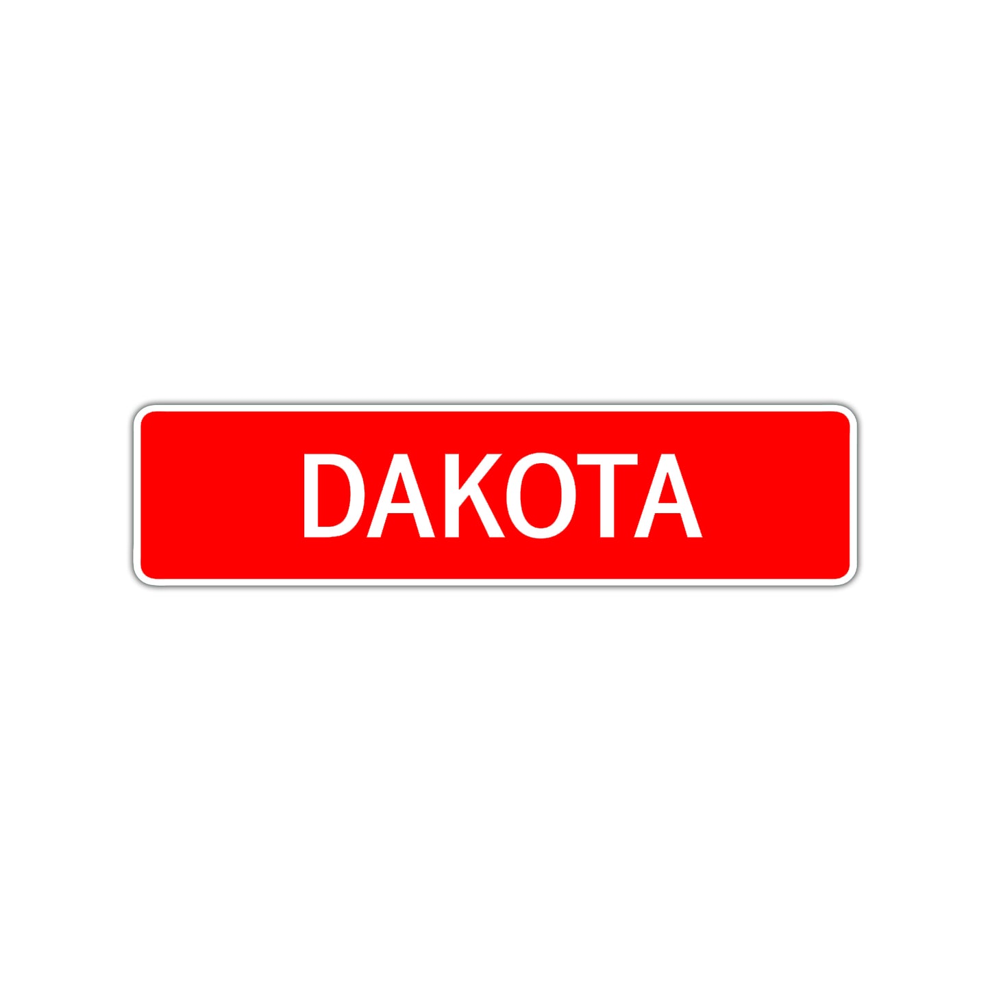 Dakota Street Sign Children Name Room Plate