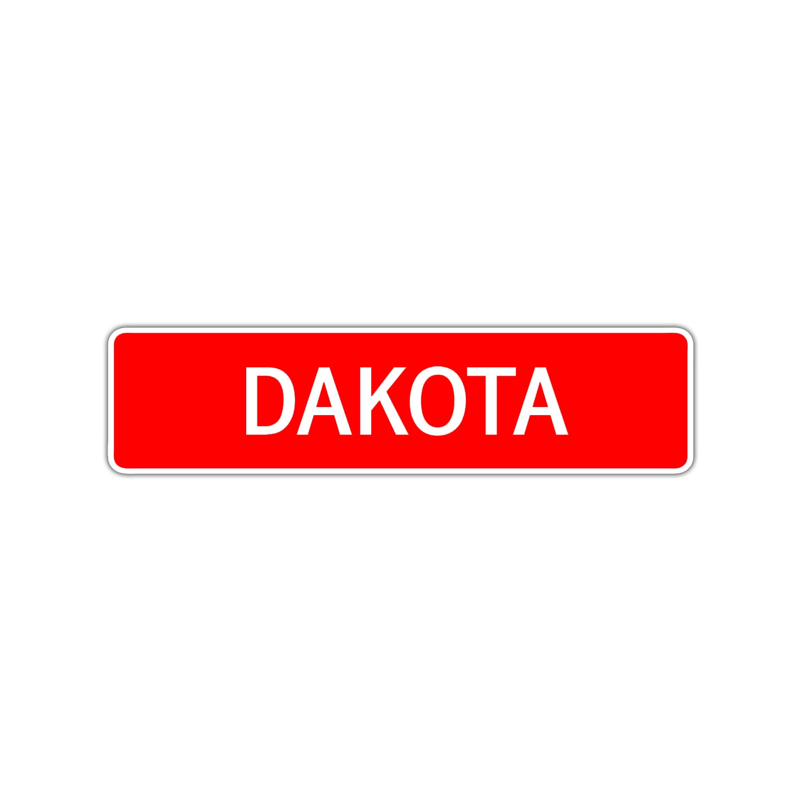 Dakota Street Sign Children Name Room Plate