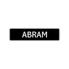 Abram Street Sign Children Name Room Plate