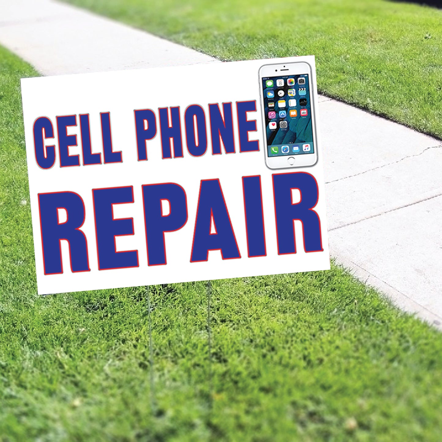 Cell Phone Repair Coroplast Yard Sign