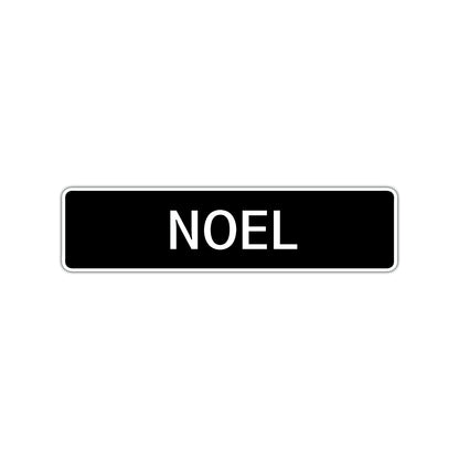 Noel Street Sign Children Name Room Plate