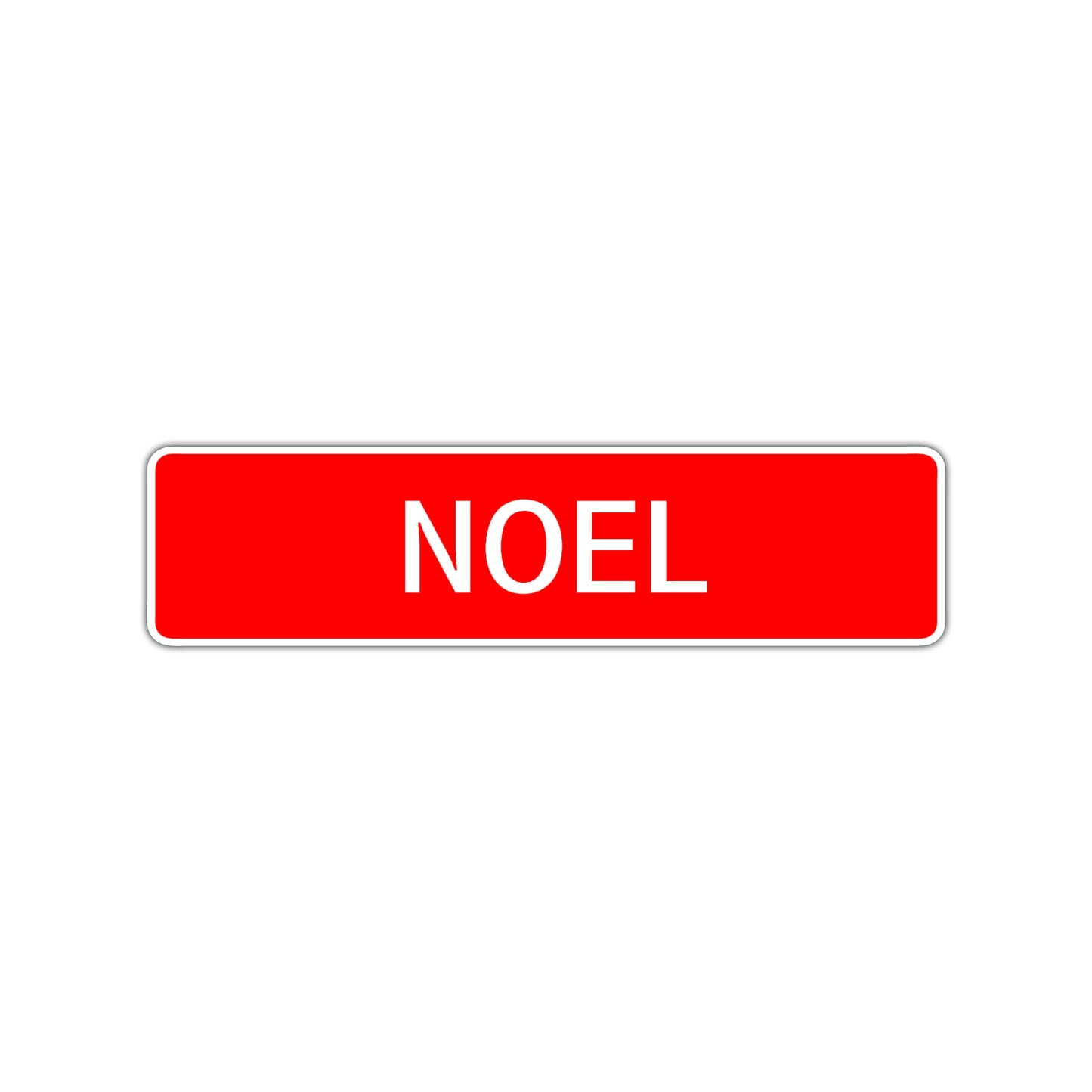Noel Street Sign Children Name Room Plate