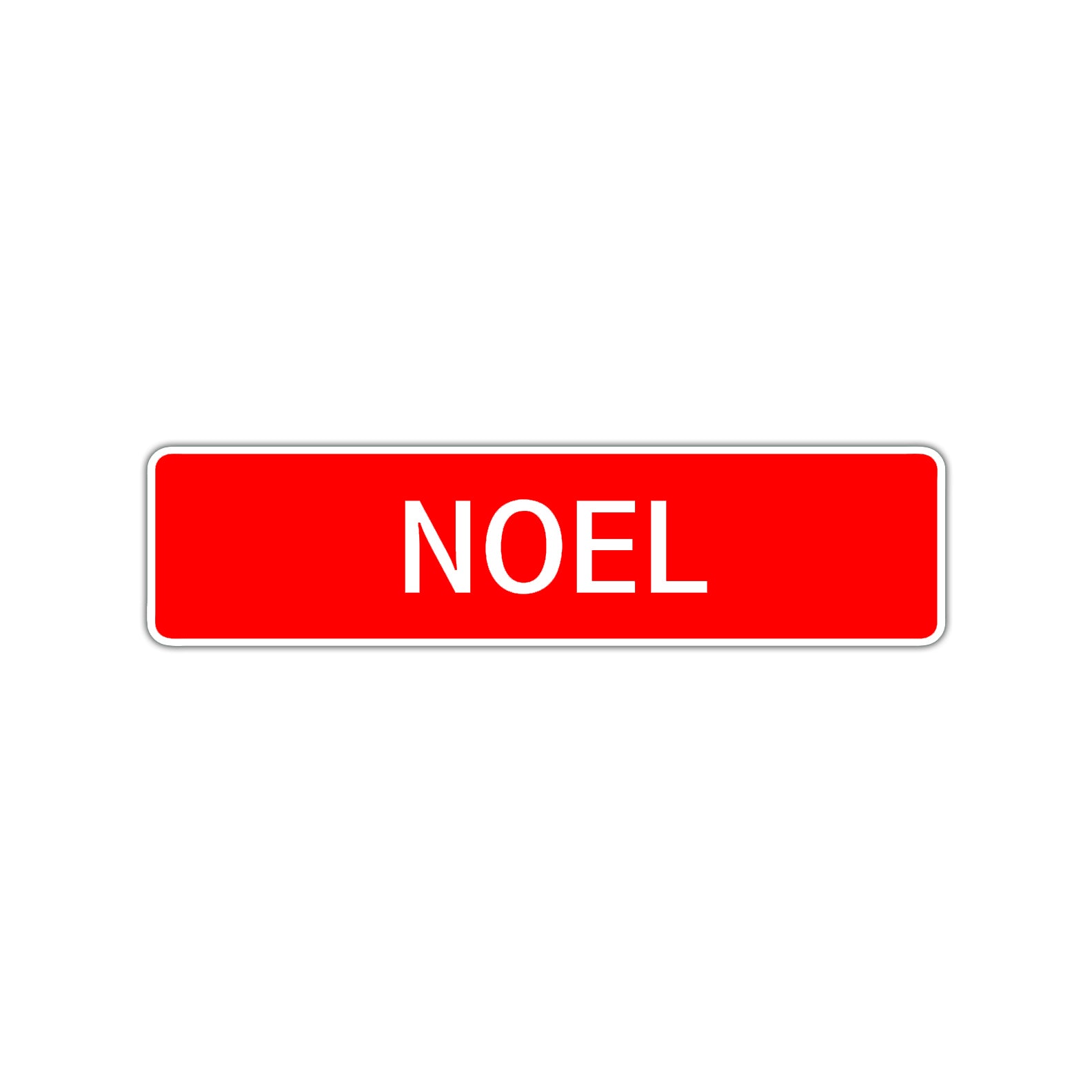 Noel Street Sign Children Name Room Plate