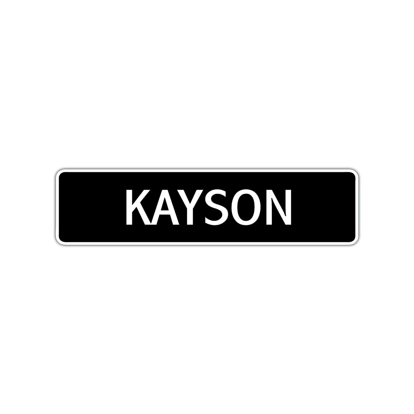 Kayson Street Sign Children Name Room Plate