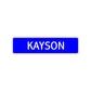 Kayson Street Sign Children Name Room Plate