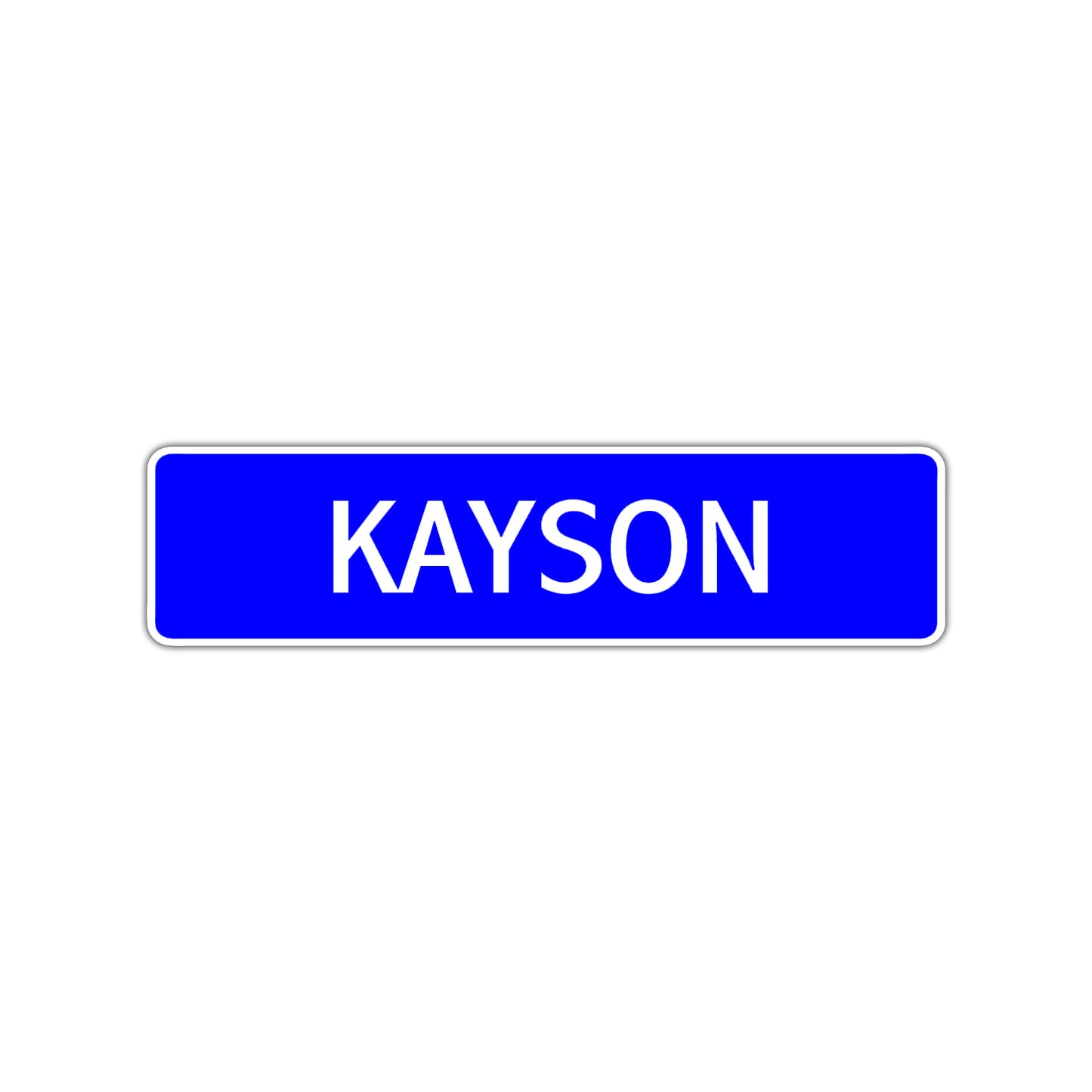Kayson Street Sign Children Name Room Plate
