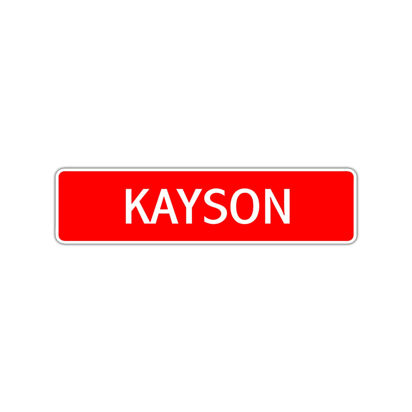 Kayson Street Sign Children Name Room Plate