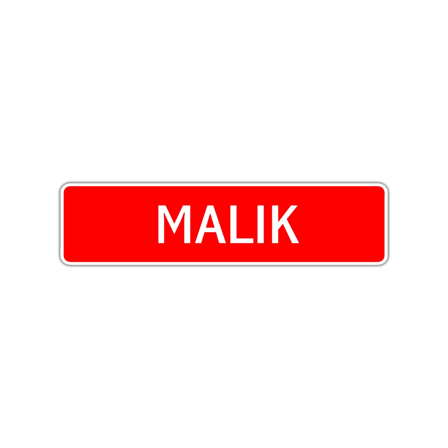 Malik Street Sign Children Name Room Plate