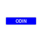 Odin Street Sign Children Name Room Plate
