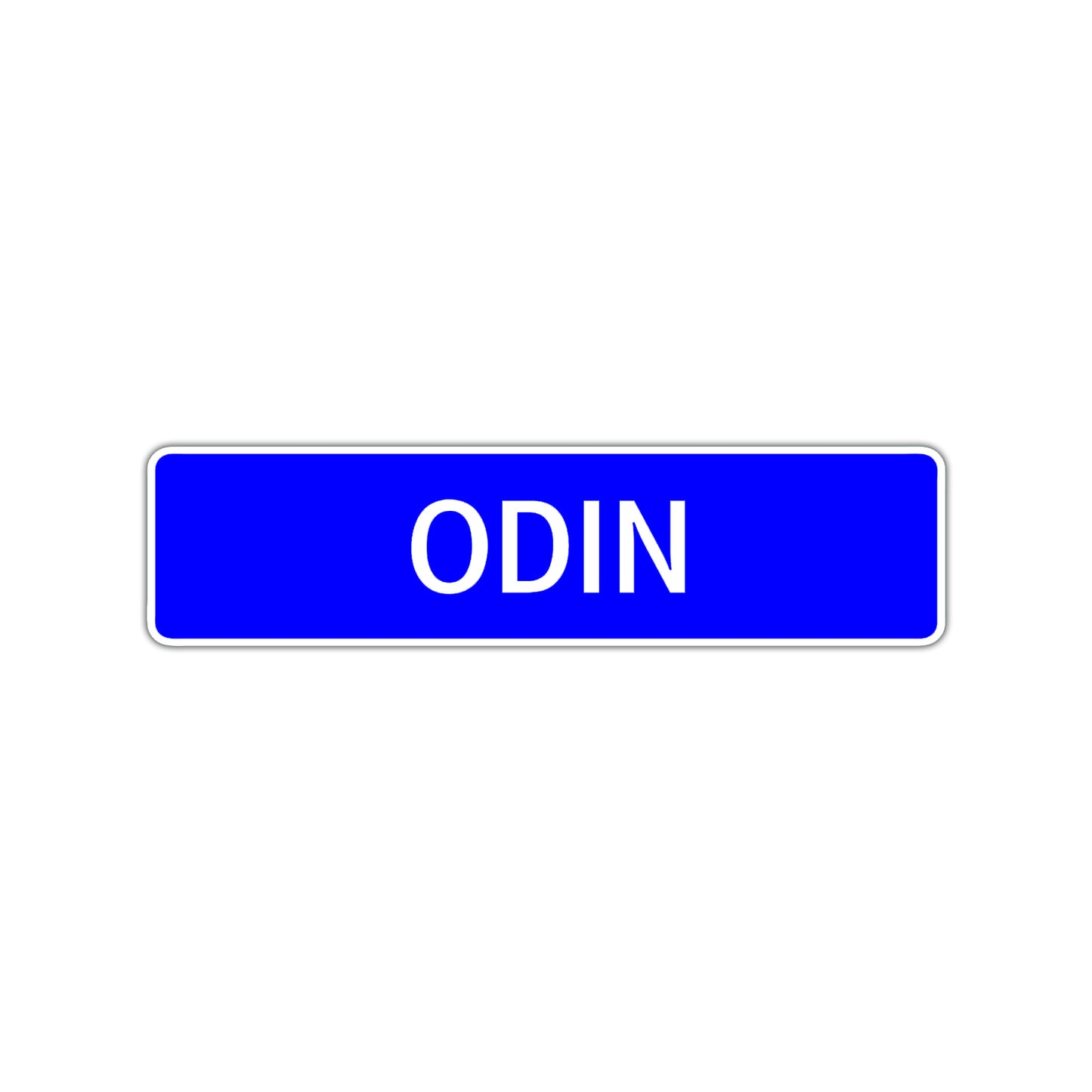 Odin Street Sign Children Name Room Plate