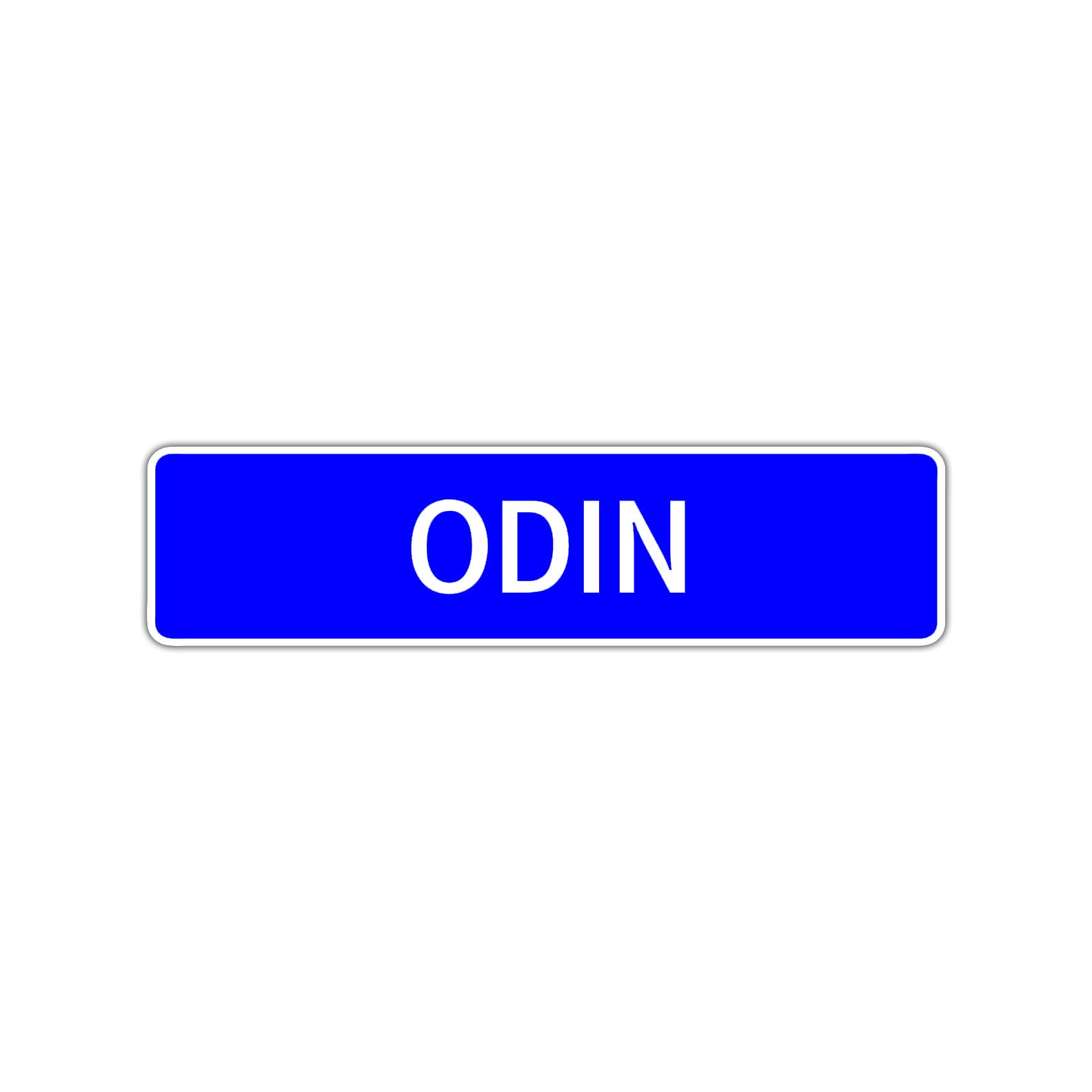 Odin Street Sign Children Name Room Plate