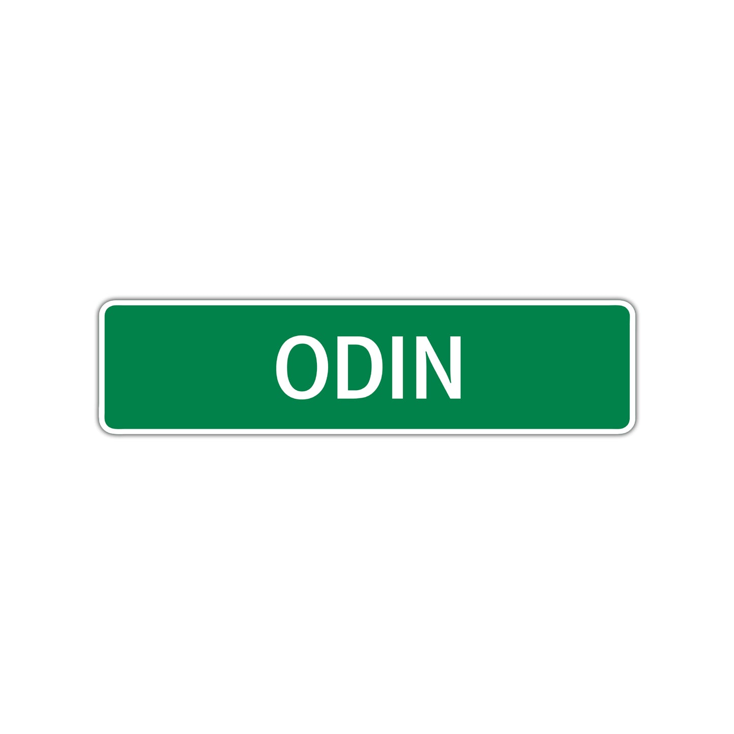 Odin Street Sign Children Name Room Plate