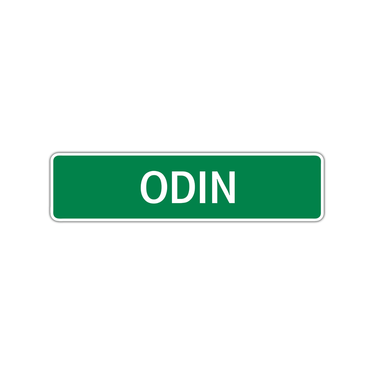 Odin Street Sign Children Name Room Plate
