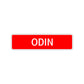 Odin Street Sign Children Name Room Plate
