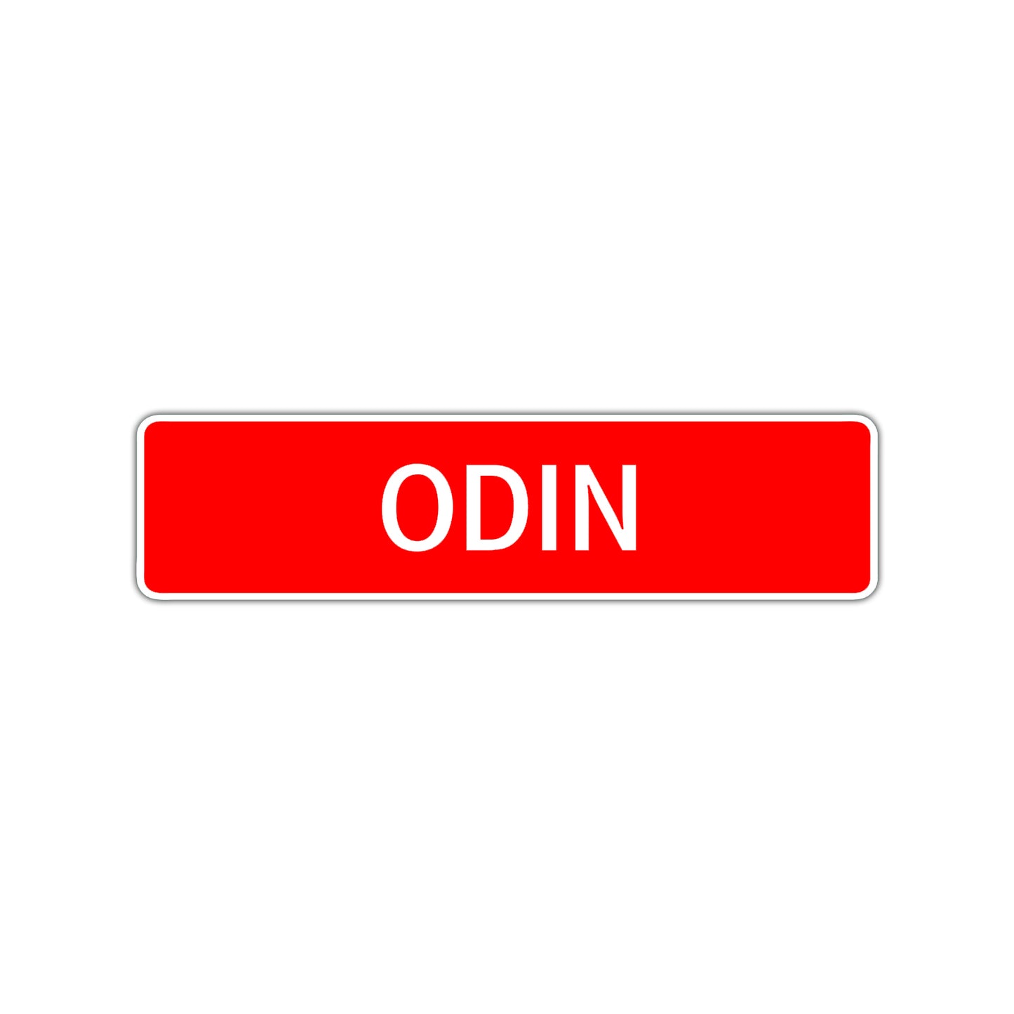 Odin Street Sign Children Name Room Plate