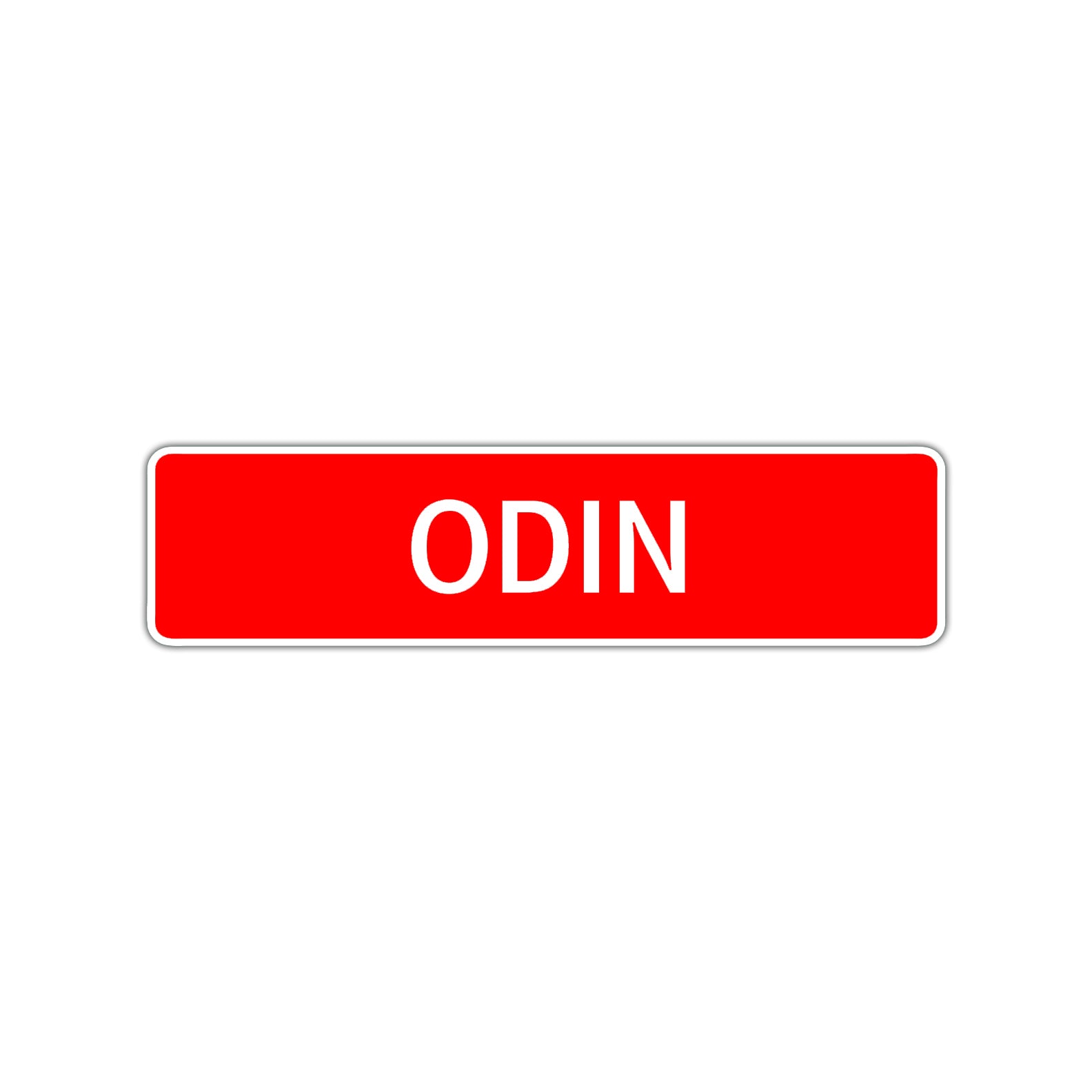 Odin Street Sign Children Name Room Plate