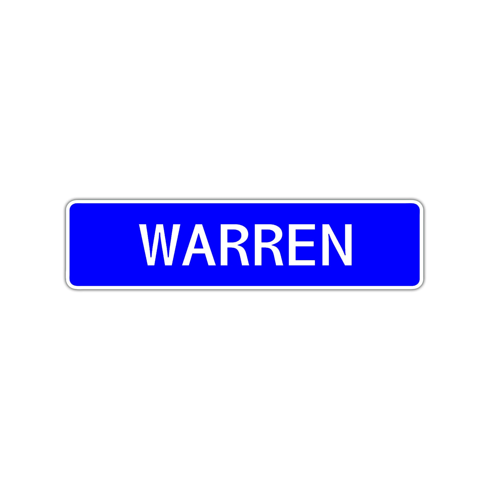 Warren Street Sign Children Name Room Plate
