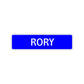 Rory Street Sign Children Name Room Plate