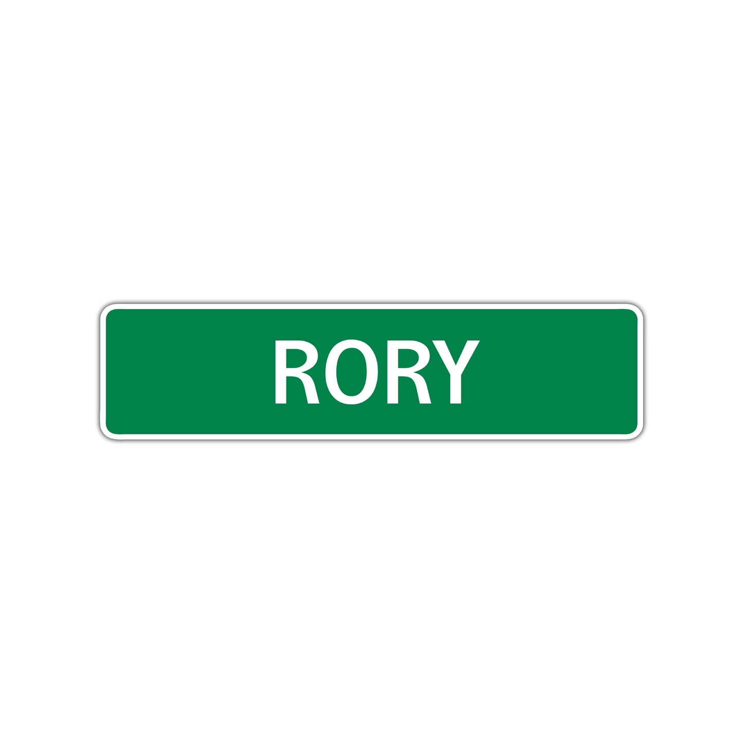 Rory Street Sign Children Name Room Plate