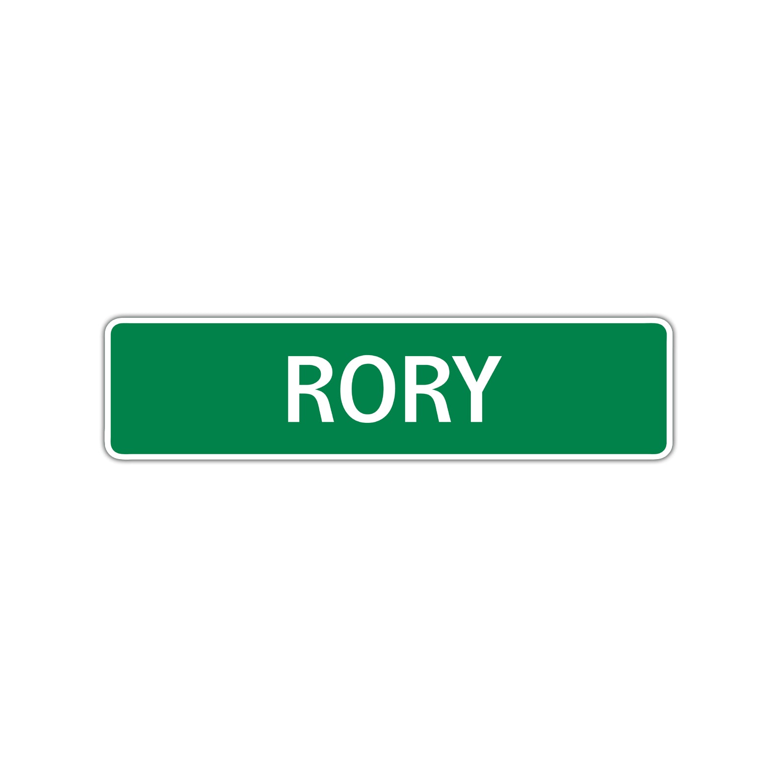 Rory Street Sign Children Name Room Plate