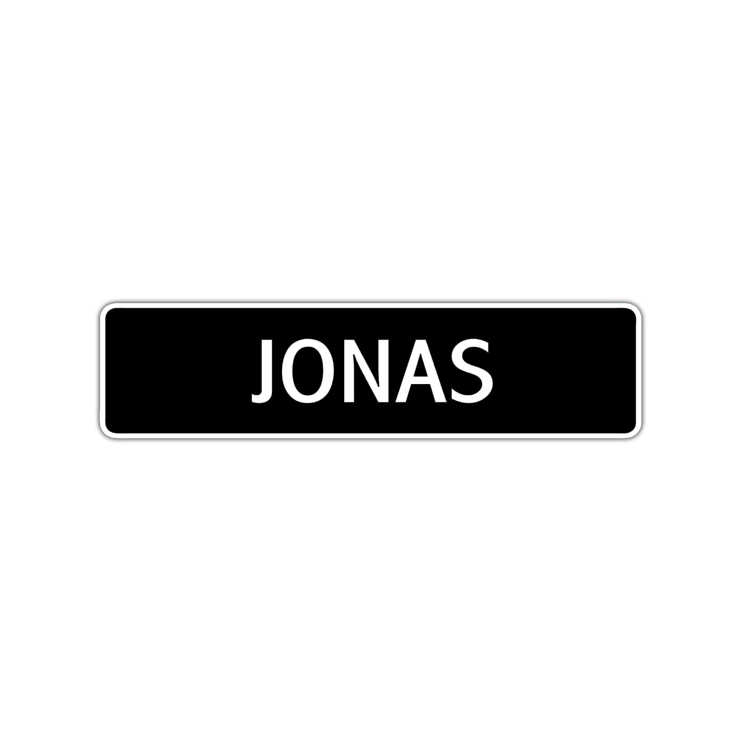 Jonas Street Sign Children Name Room Plate