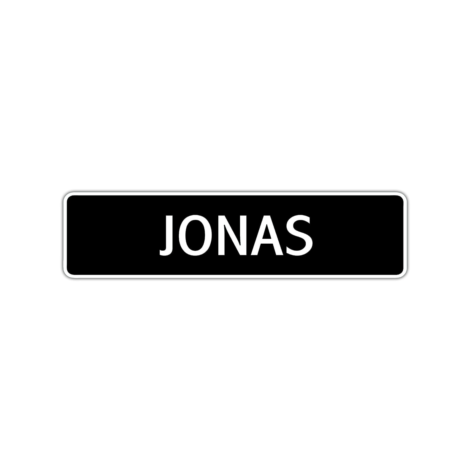 Jonas Street Sign Children Name Room Plate