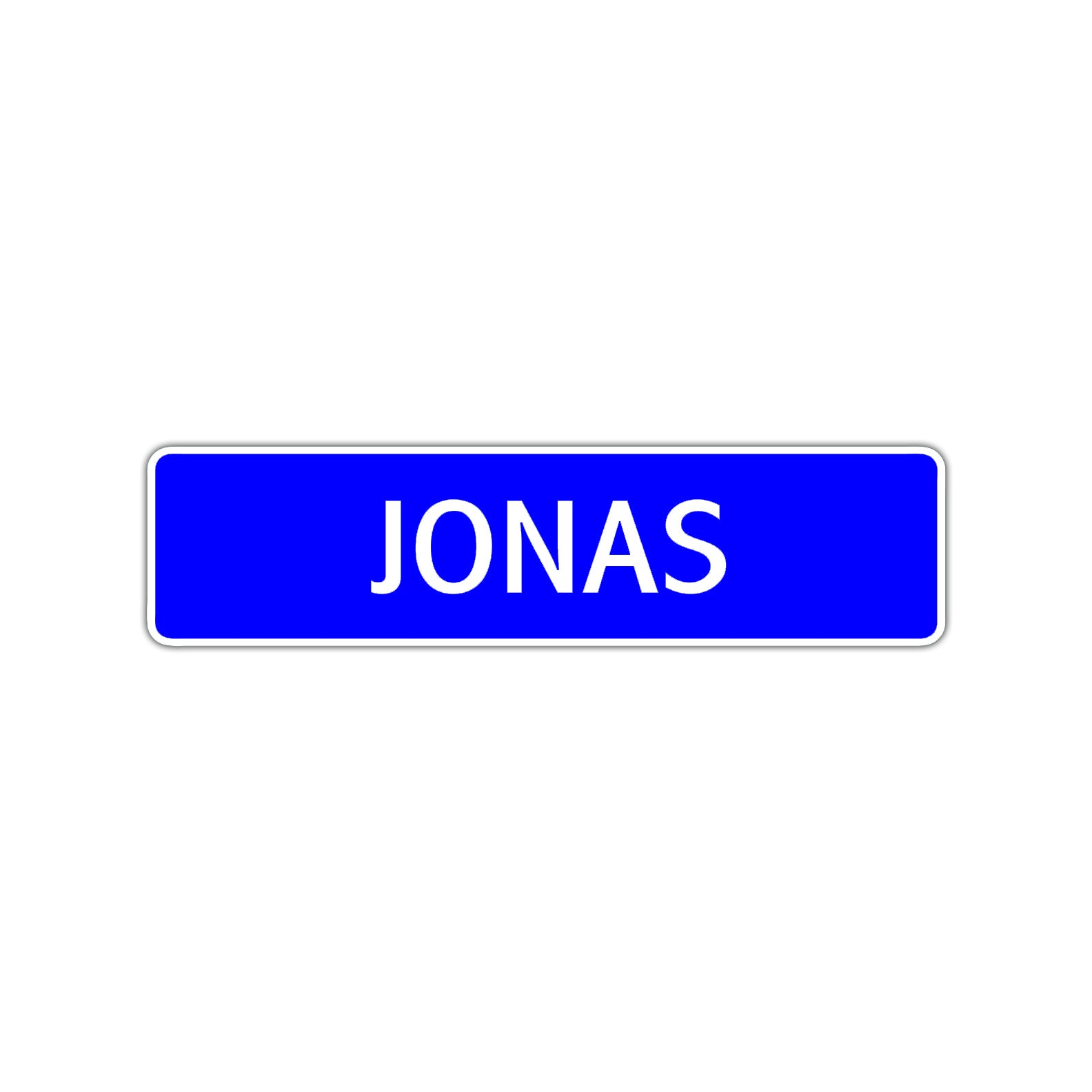 Jonas Street Sign Children Name Room Plate