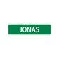 Jonas Street Sign Children Name Room Plate